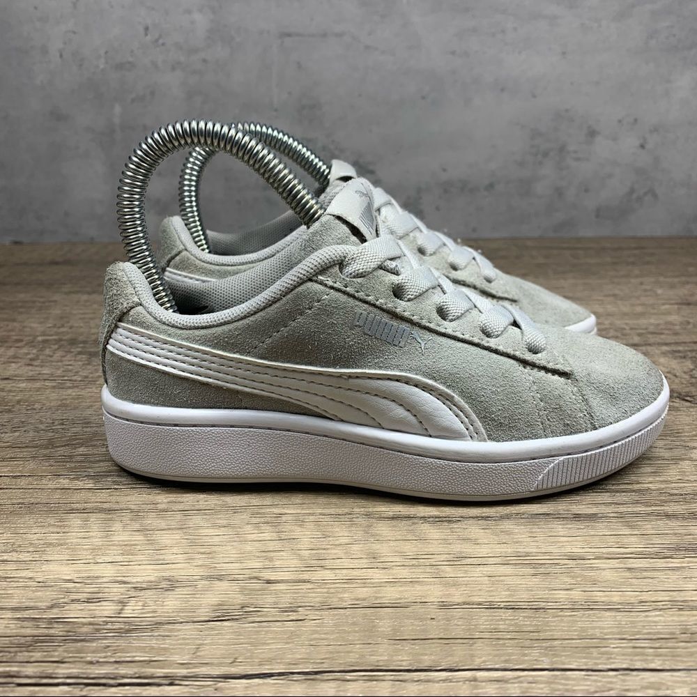 PUMA~Kids-sz 11C~Gray Suede Shoes~kids children - Picture 2 of 10
